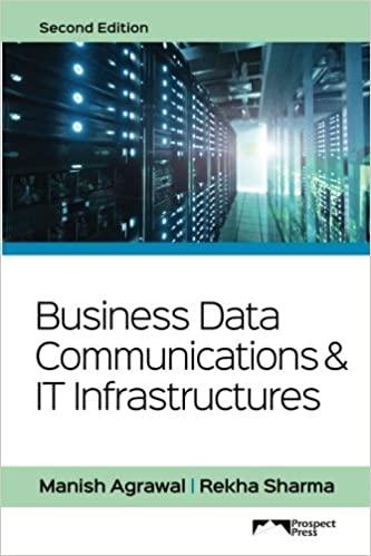business data communications and it infrastructures 2nd edition manish agrawal, rekha sharma 1943153124,