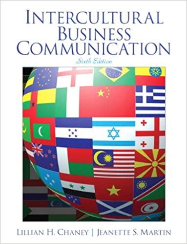 intercultural business communication 6th edition chaney lillian, martin jeanette 9332536805, 9789332536807