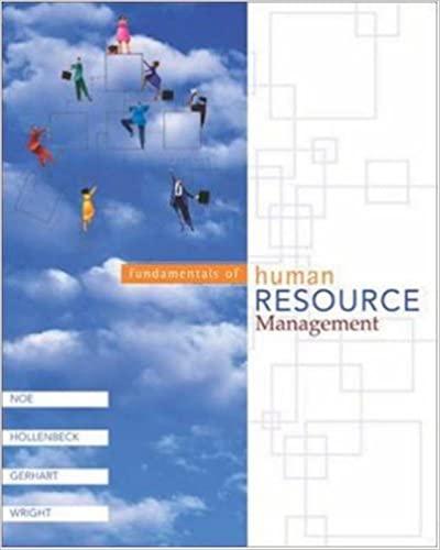 fundamentals of human resource management 1st edition raymond andrew noe, john r. hollenbeck, barry gerhart,