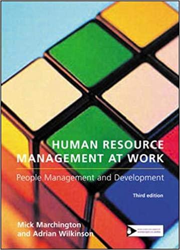 human resource management at work people management and development 3rd edition mick marchington, adrian