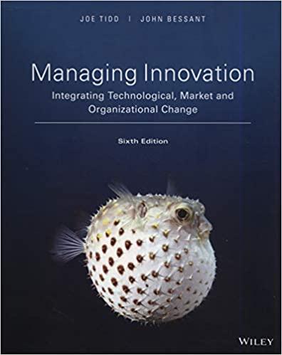 managing innovation integrating technological market and organizational change 6th edition joe tidd, john r.