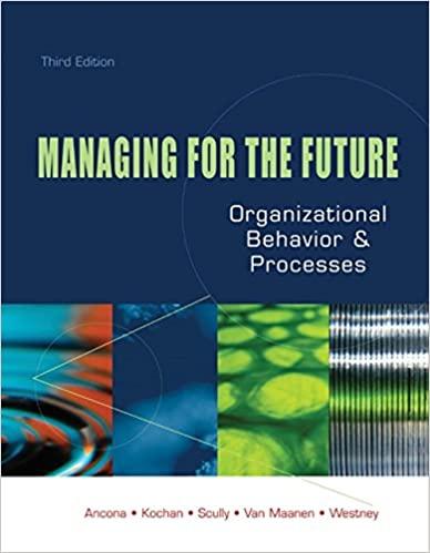 managing for the future organizational behavior and processes 3rd edition deborah g. ancona, thomas a.