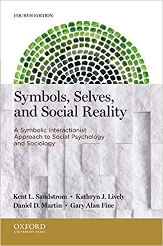 symbols selves and social reality a symbolic interactionist approach to social psychology and sociology 4th