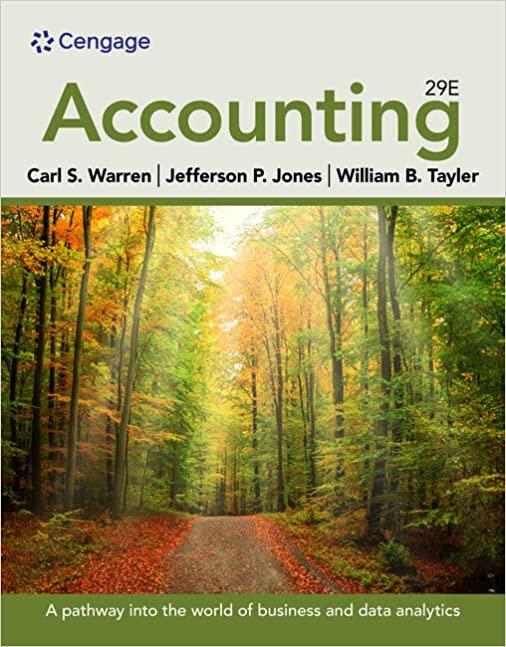 accounting a pathway into the world of business and data analytics 29th edition carl s. warren, jefferson p.