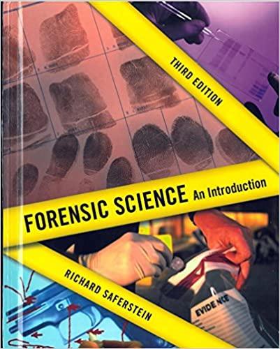 forensic science an introduction 3rd edition richard safterstein 1269925202, 9781269925204
