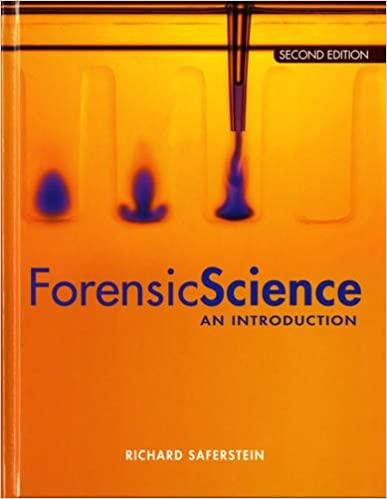 forensic science an introduction 2nd edition saferstein, richard 0135074339, 9780135074336