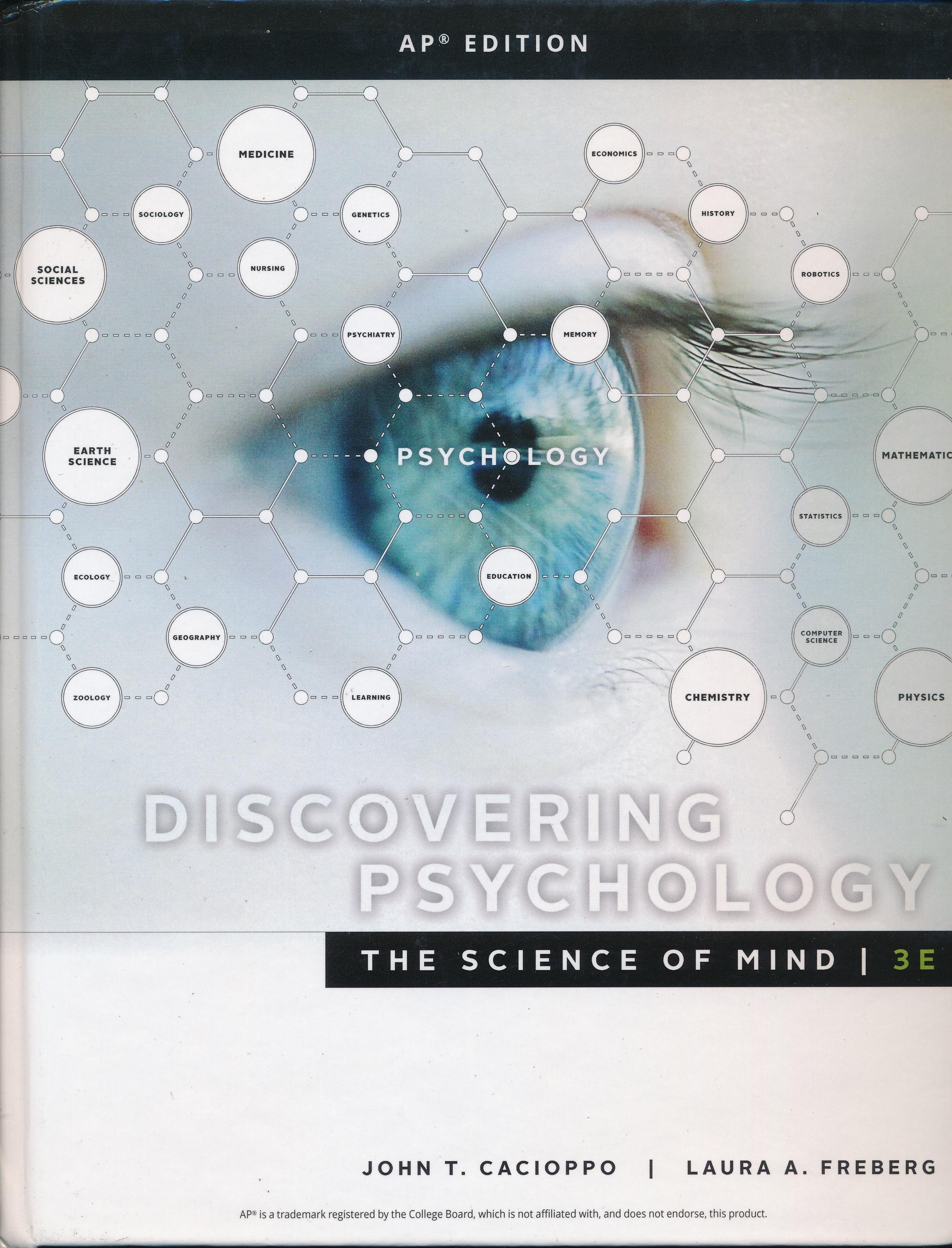 discovering psychology the science of mind 3rd edition john t. cacioppo, laura a. freberg 1337793876,