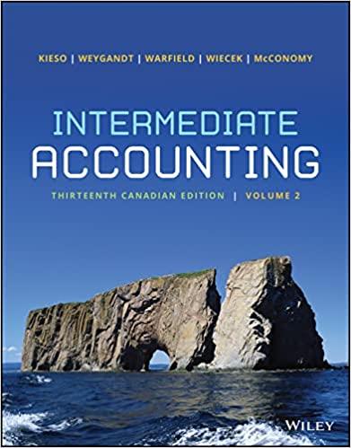 intermediate accounting volume 2 13th canadian edition donald e. kieso, jerry j. weygandt, terry d. warfield,
