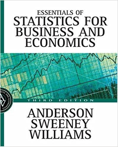 essentials of statistics for business and economics 3rd edition david r. anderson, dennis j. sweeney, thomas