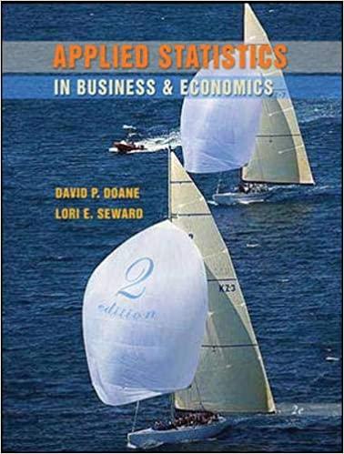 applied statistics in business and economics 2nd edition david doane, lori seward 0077214846, 9780077214845