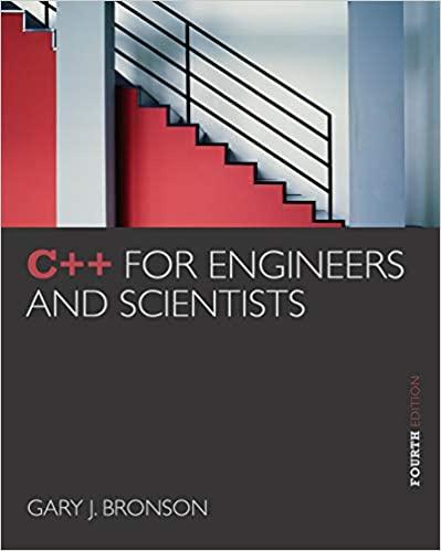 c++ for engineers and scientists 4th edition gary j. bronson 1133187846, 9781133187844