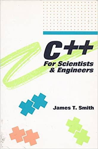 c++ for scientists and engineers 1st edition james t. smith 0070591806, 9780070591806