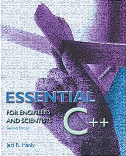 essential c++ for engineers and scientists 2nd edition jeri hanly 0201741253, 9780201741254