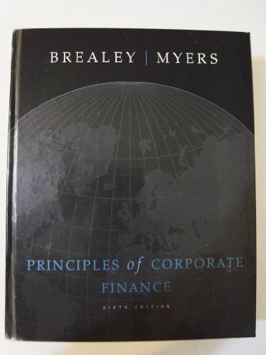 principles of corporate finance 6th edition david brealey 0072909994, 9780072909999
