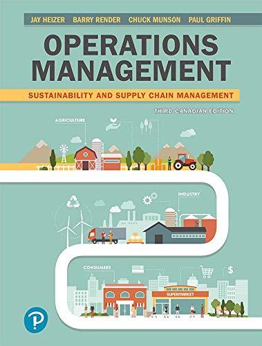 operations management sustainability and supply chain management 3rd canadian edition jay heizer, barry