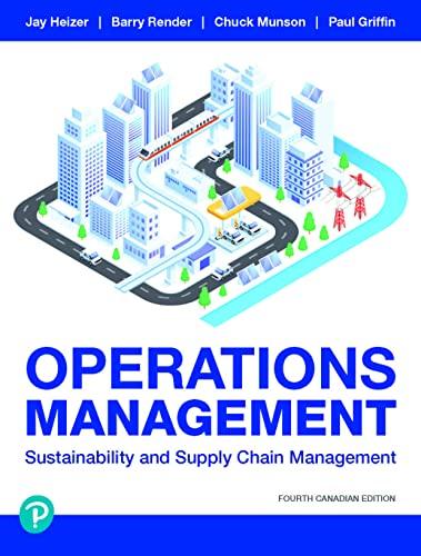 operations management sustainability and supply chain management 4th canadian edition jay heizer, barry