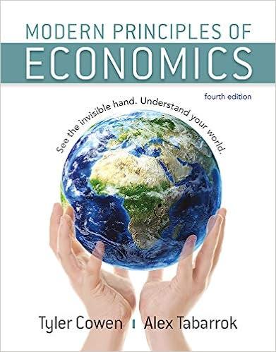 modern principles of economics 4th edition tyler cowen, alex tabarrok 1319198074, 9781319198077