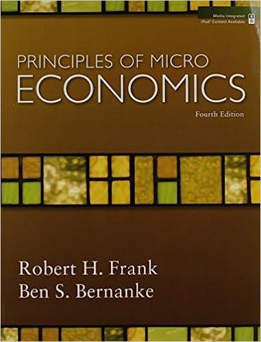 principles of microeconomics 4th edition robert h. frank, ben s. bernanke 0073362662, 9780073362663