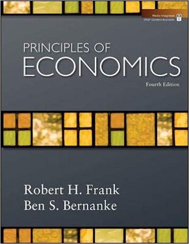 principles of economics 4th edition robert frank, ben bernanke 0073402885, 9780073402888
