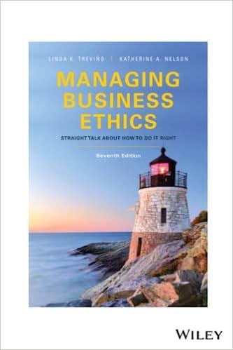 managing business ethics straight talk about how to do it right 7th edition linda k. trevino, katherine a.