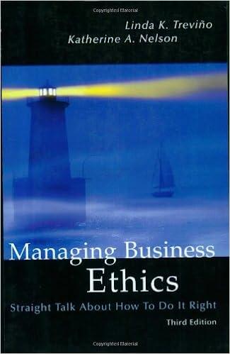 managing business ethics straight talk about how to do it right 3rd edition linda k. trevino, katherine a.