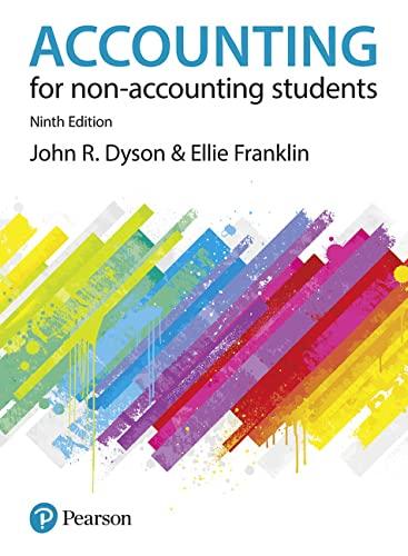 accounting for non-accounting students 9th edition john r. dyson, ellie franklin 978-1292128979, 1292128976