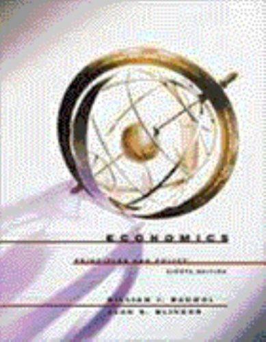economics principles and policy 8th edition william j. baumol 0030259487, 9780030259487