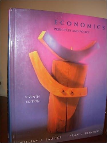 economics principles and policy 7th edition alan s. baumol, william j. blinder 0030112621, 9780030112621