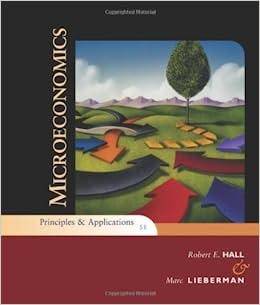 microeconomics principles and applications 5th edition robert e. hall, marc lieberman 143903897x,