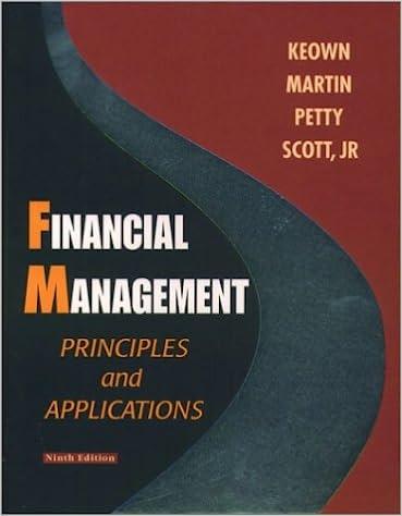 financial management principles and applications 9th edition arthur j. keown 013033362x, 9780130333629