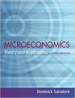 microeconomics theory and applications 5th edition dominick salvatore 0195336100, 9780195336108