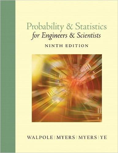 probability and statistics for engineers and scientists 9th edition ronald e. walpole, raymond h. myers,