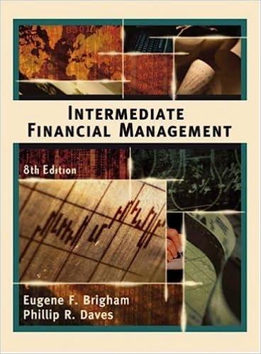 intermediate financial management 8th edition eugene f. brigham, phillip r. daves 0324258917, 9780324258912