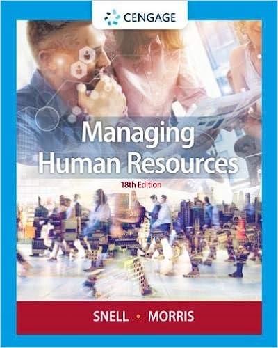 managing human resources 18th edition scott snell, shad morris 0357033817, 9780357033814