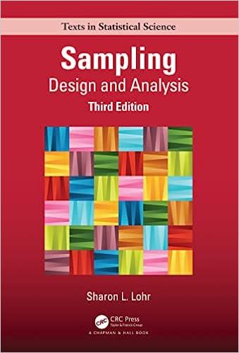 sampling design and analysis 3rd edition sharon l. lohr 0367279509, 9780367279509