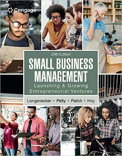 Small Business Management Launching And Growing Entrepreneurial Ventures