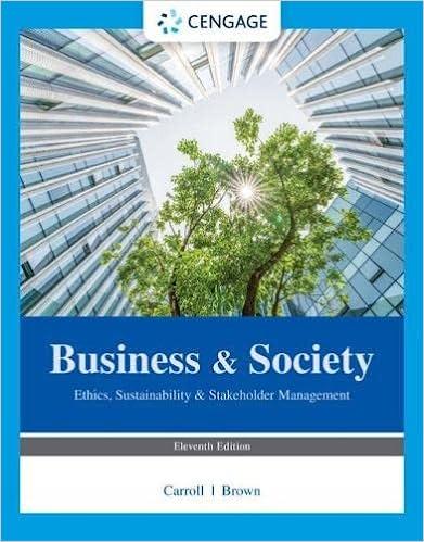 business and society ethics sustainability and stakeholder management 11th edition archie b. carroll, jill