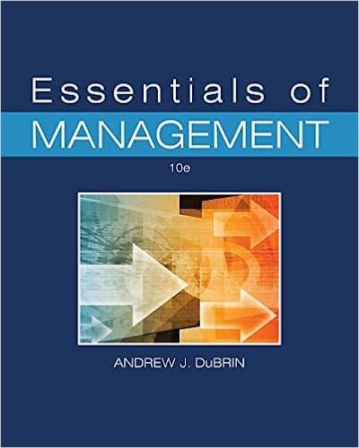 essentials of management 10th edition andrew j dubrin 0996757872, 9780996757874