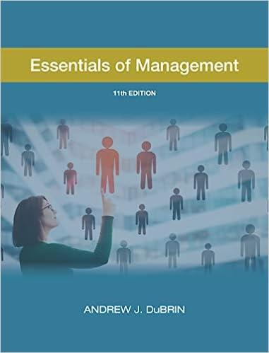 essentials of management 11th edition andrew dubrin 0989701301, 9780989701303