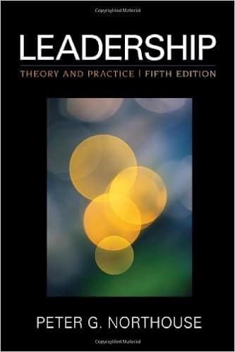 leadership theory and practice 5th edition by peter g. northouse 1412974887, 9781412974882