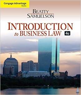 introduction to business law 4th edition jeffrey f. beatty, susan s. samuelson 113318815x, 9781133188155