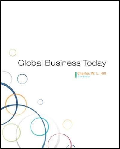 global business today 6th edition charles hill 007338139x, 9780073381398