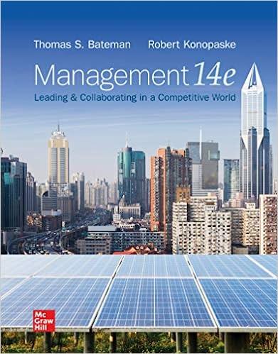 management leading and collaborating in a competitive world 14th edition thomas bateman, robert konopaske
