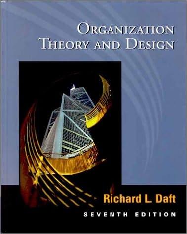 organization theory and design 7th edition richard l. daft 0324021003, 9780324021004