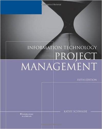 information technology project management 5th edition kathy schwalbe 1423901452, 9781423901457