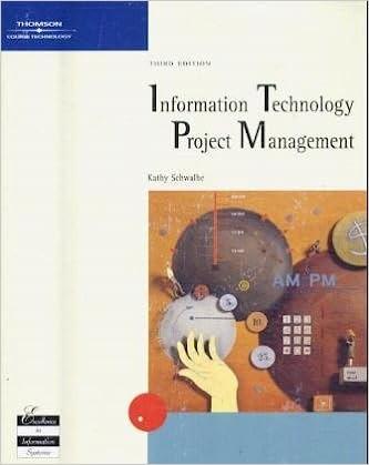 information technology project management 3rd edition kathy schwalbe 0619159847, 9780619159849