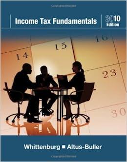 income tax fundamentals 2010 28th edition gerald e. whittenburg, martha altus-buller 1439044090, 9781439044094