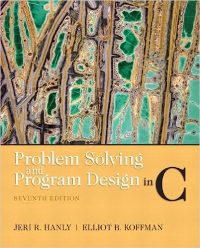 problem solving and program design in c 7th edition jeri r. hanly, elliot b. koffman 0132936496, 9780132936491