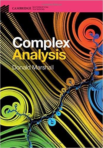 complex analysis 1st edition donald e. marshall 110713482x, 9781107134829