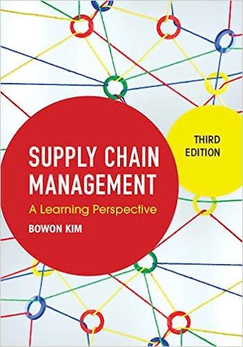 supply chain management a learning perspective 3rd edition bowon kim 1107137748, 9781107137745